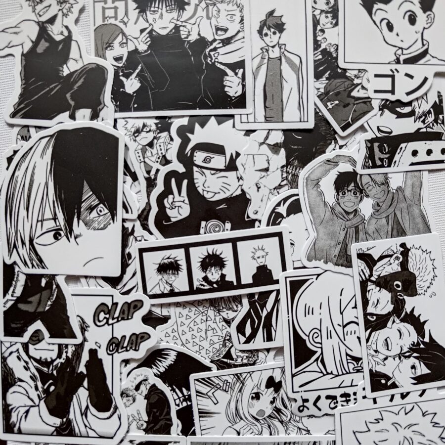Anime Manga style sticker 5x5cm, random