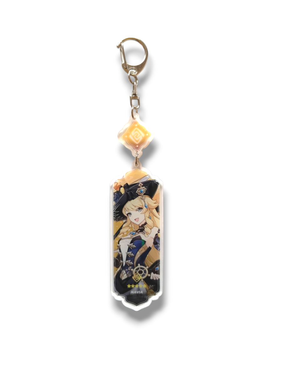Genshin Impact Geo Keychain 8cm - Image 3