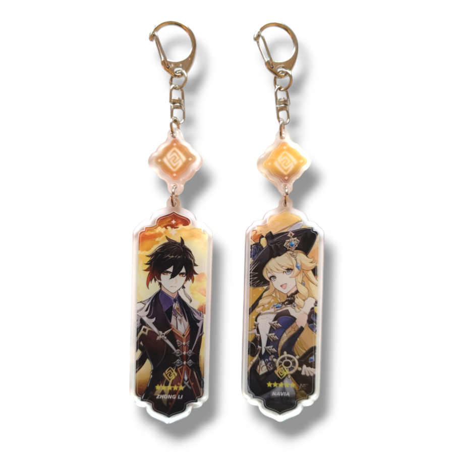 Genshin Impact Geo Keychain 8cm