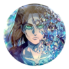 Mega Pin, Attack on Titan, Eren Yeager badge 15cm