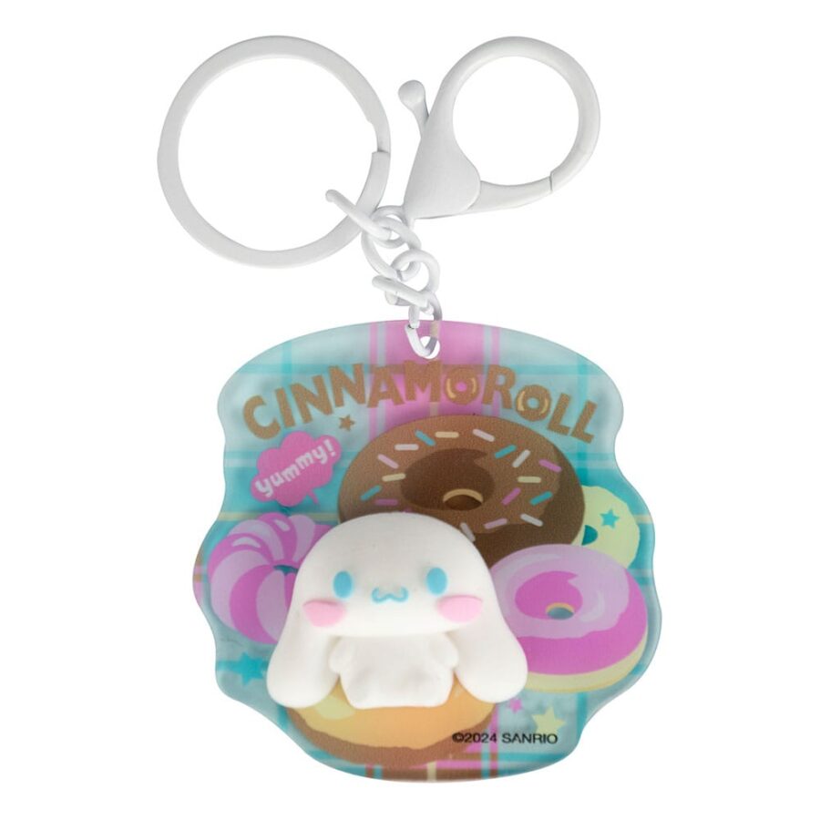 Sanrio 3D Acrylic Keychain – Cinnamoroll