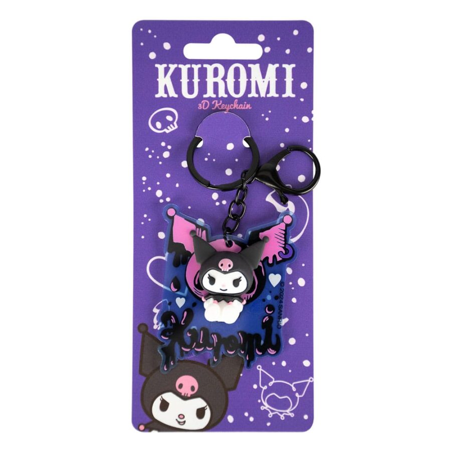Sanrio 3D Akrüülist Võtmehoidja – Kuromi - Image 2