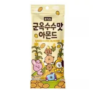 BT21 küpsetatud maisimaitselised mandlid 30 g