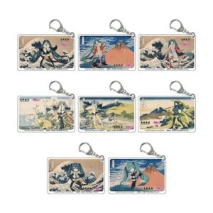 Katsushika Hokusai x Hatsune Miku Acrylic Keychains Blind Box