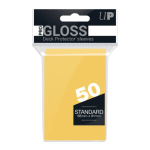 UP - Standard Sleeves Yellow [Gloss] (50 Sleeves)